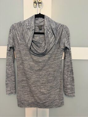 Eddie Bauer Heather blue Cowl Neck Sweater